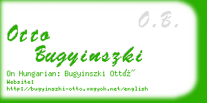 otto bugyinszki business card